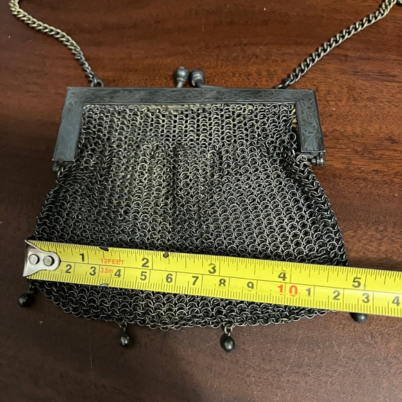 Collectible Antique German Silver Mesh / Chainmail Small Purse - Picture 9 of 9